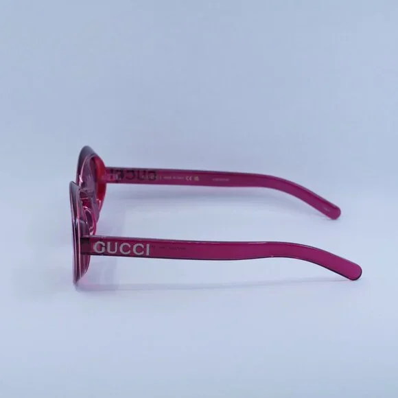 Gucci GG1722SA 004 Sunglasses Shiny Transparent Dark 